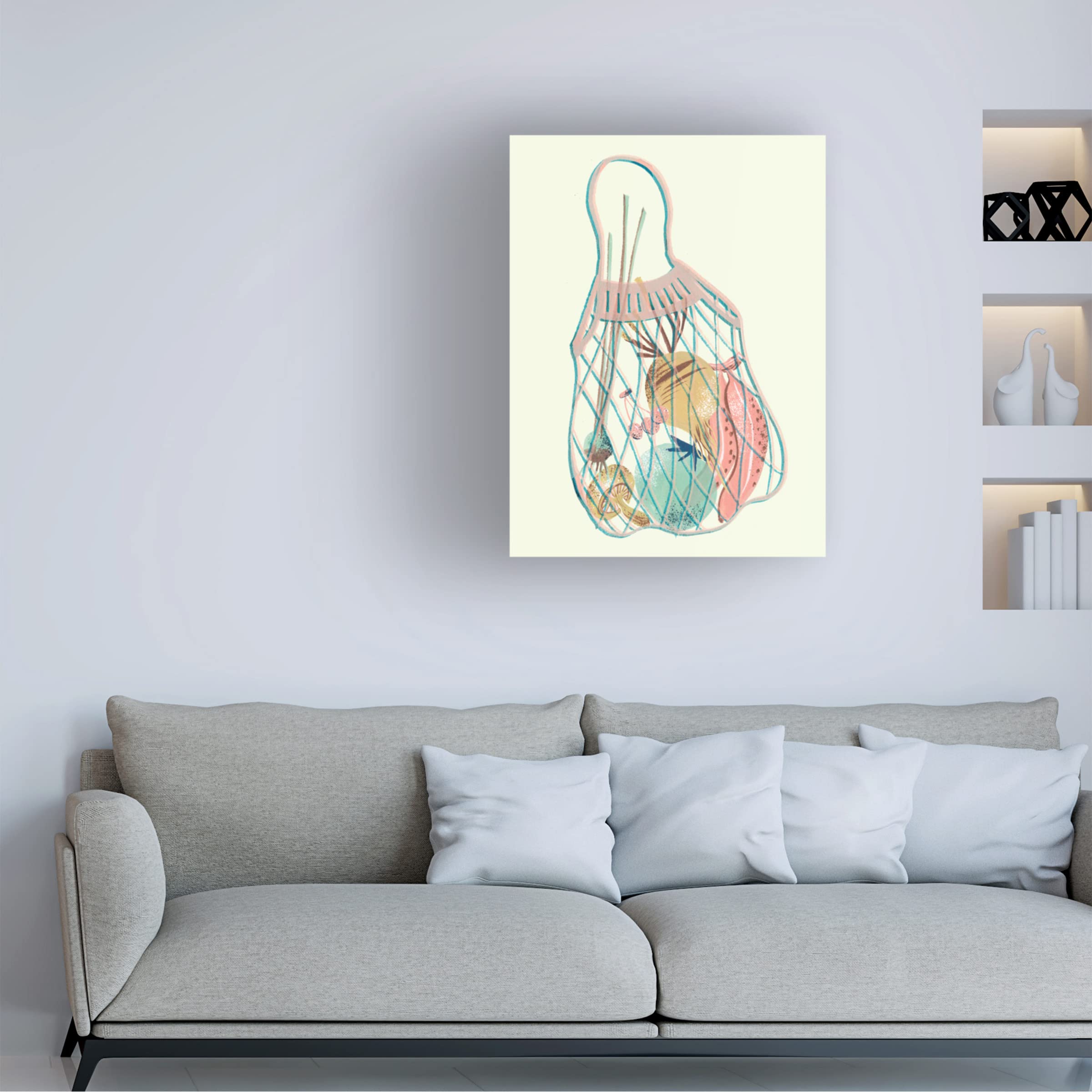 Trademark Fine Art 'Grocery Time II' Canvas Wall Art by Melissa Wang - Vibrant Kitchen Decor for Home & Restaurant Dining Areas
