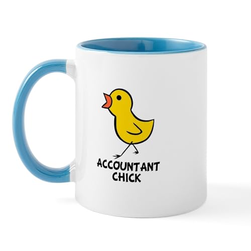 White/Blue Inside - Accountant Chick Mug