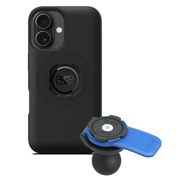 1 Ball Motorcycle Phone Mount Kit - Universal Adjustable Handlebar Holder for iPhone & Smartphones - Perfect for GPS Navigation & Hands-Free Riding