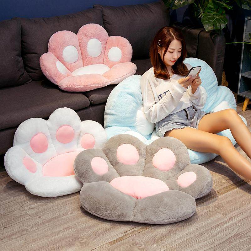 Puurrrfect Paw Pillow - Ultra Soft Pet Bed for Cats & Dogs, Cute Animal Shaped Pillow for Comfort & Relaxation - Perfect for Home, Office, or Travel Use