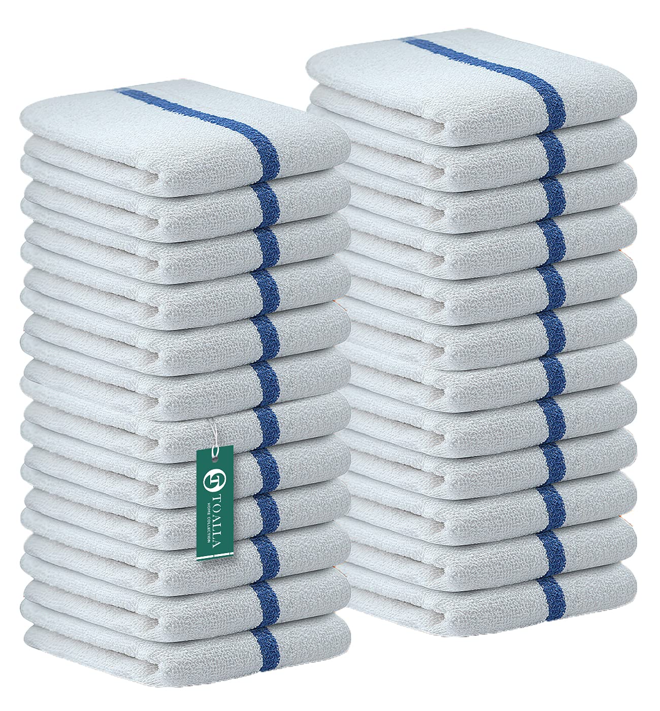 Premium 100% Cotton Bar Mop Towels - Pack of 24 (16