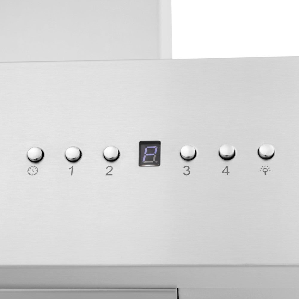 ZLINE Convertible Professional Wall Mount Range Hood - 36 Inch Stainless Steel Kitchen Vent Hood with LED Lights & Powerful Exhaust Fan - Perfect for Modern Kitchens & Open Concept Homes