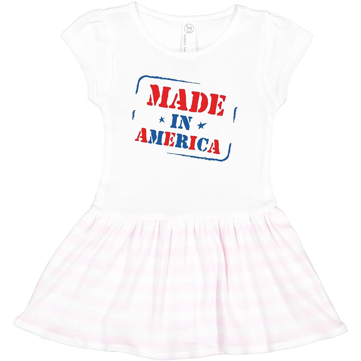 Inktastic Made in USA Toddler Dress - Cute & Comfortable Cotton Dress for Girls, Perfect for Playdates, Parties & Everyday Wear