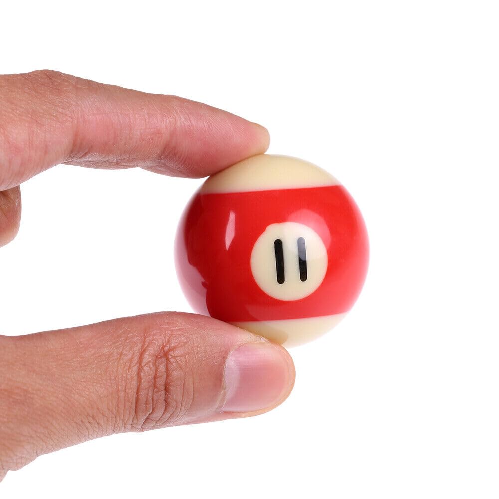 Mini Billiard Balls Set - 1.5 Inch Compact Pool Balls for Travel, Kids, and Tabletop Games