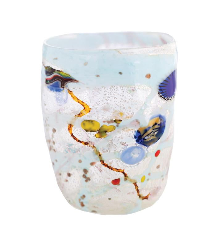 Carnival Blue Drinking Glasses - Set of 6 Party Cups for Mardi Gras, Birthday & Summer Celebrations - Durable Plastic Tumblers for Outdoor Events, BBQs & Pool Parties