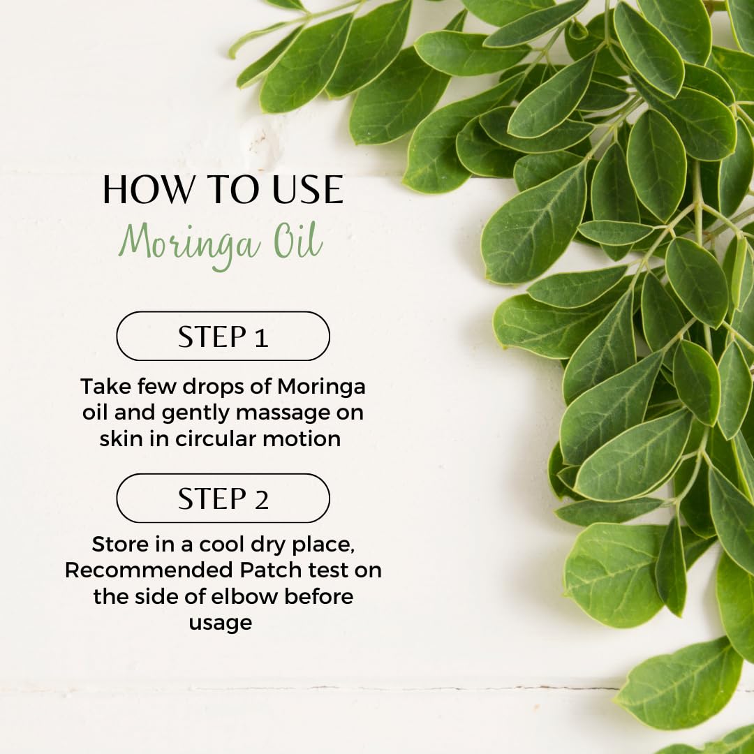 Pure Cold-Pressed Moringa Oleifera Seed Oil for Skin & Hair - Aceso 100% Natural Moringa Oil with Vitamins A, C, E | Anti-Aging, Acne Treatment & Deep Hydration | Face, Body & Scalp Nourishment | Perfect for Daily Skincare Routine & Hair Growth - 25ml