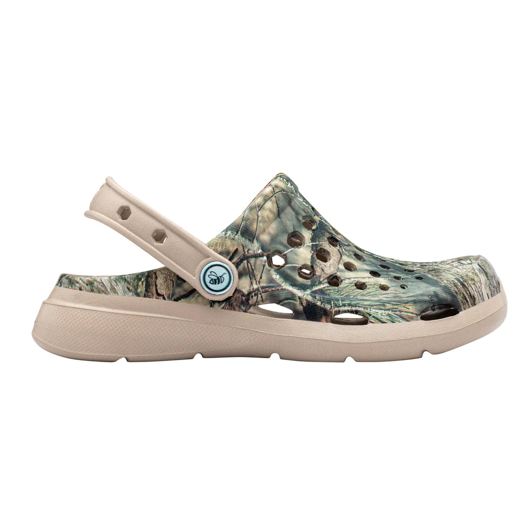 Joybees Mossy Oak Break Up Country Kids' Active Clog - Comfortable Outdoor Play Shoes for Boys & Girls - Perfect for School, Playground & Backyard Adventures
