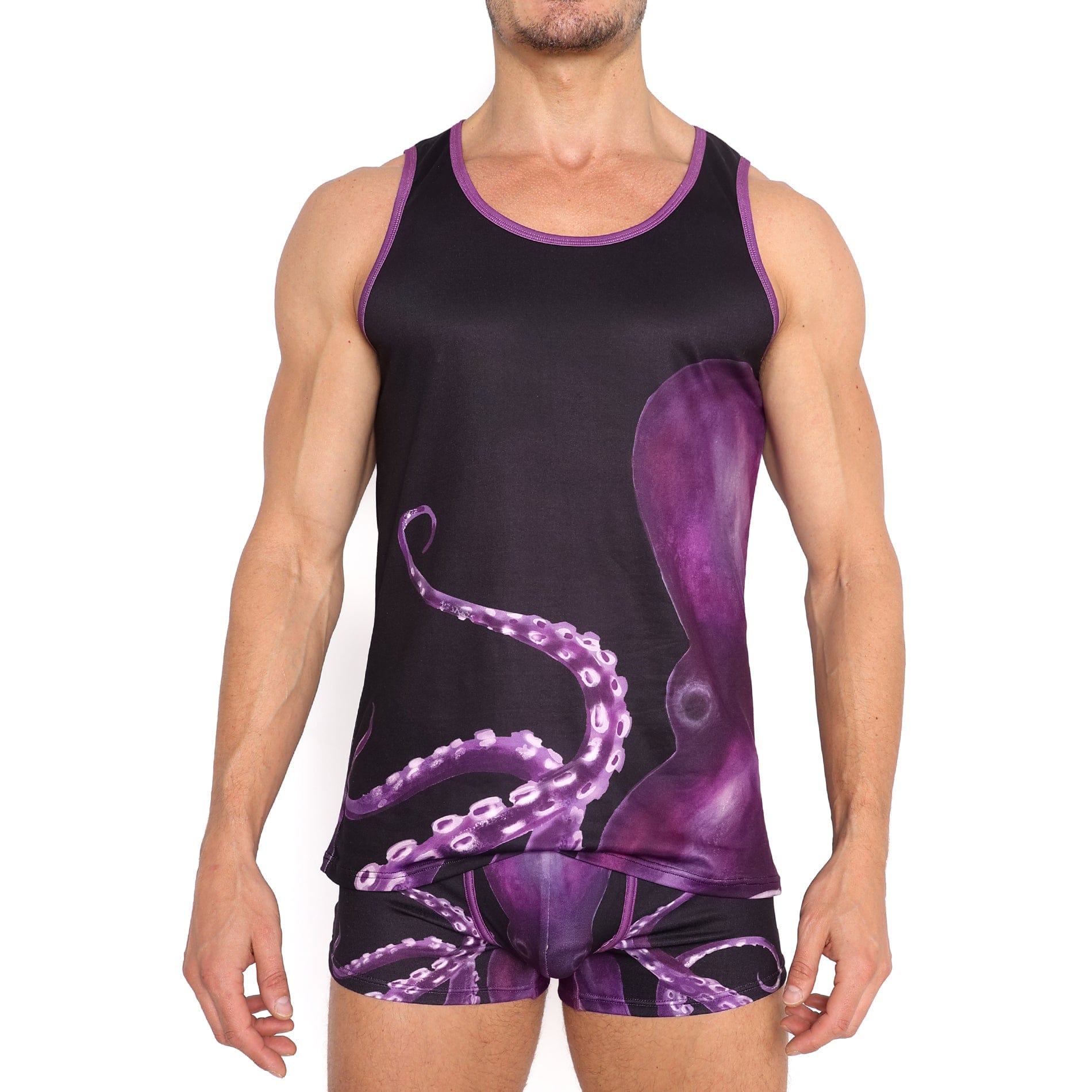 Purple Octopus Tank Top - Stylish & Comfortable Women's Casual T-Shirt for Summer Outfits | Perfect for Beach, Parties & Everyday Wear