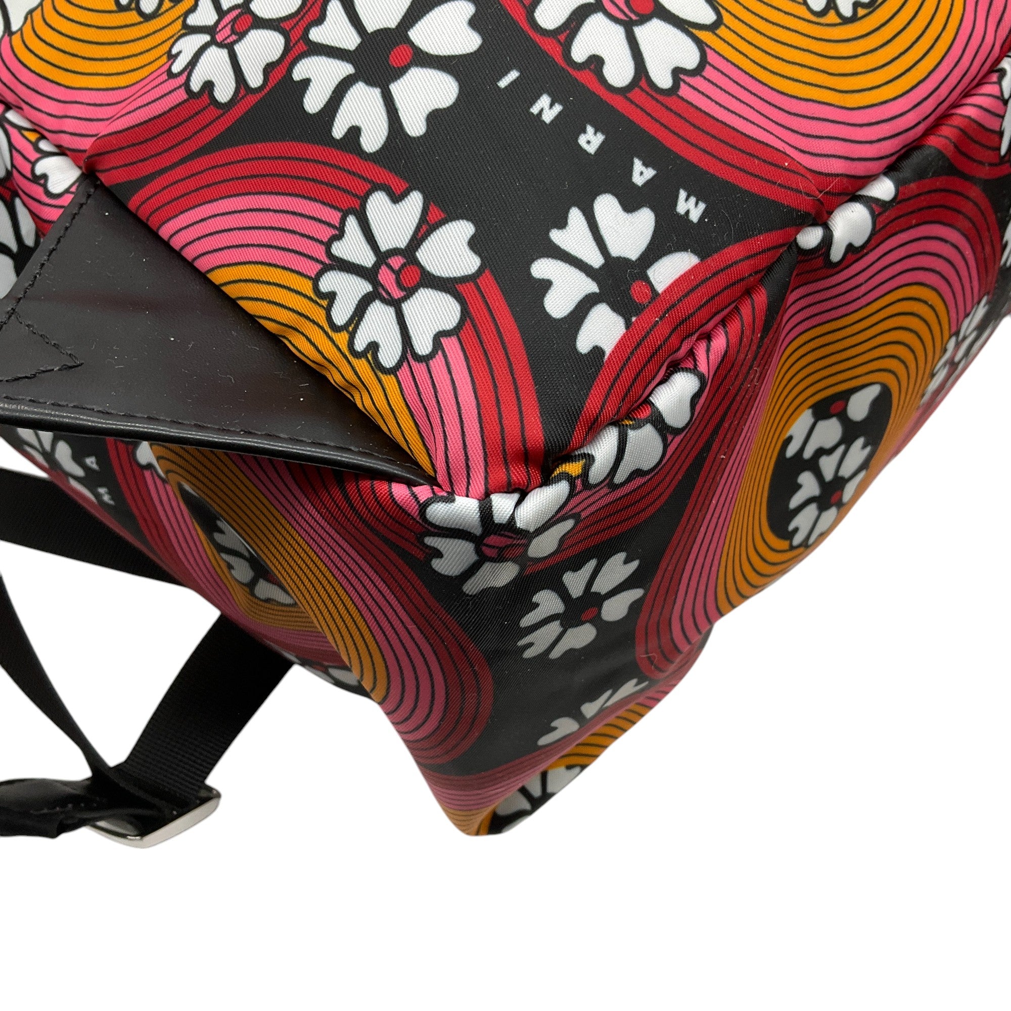 Marni Techno Circles Backpack in Pink & Orange - Stylish Unisex Laptop Bag for Work, School & Travel
