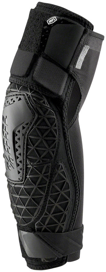 100% Surpass Elbow Guards - Black Medium Size with Embossed Foam Padding & Ventilation for Cycling, Skateboarding & Motorcycle Riding