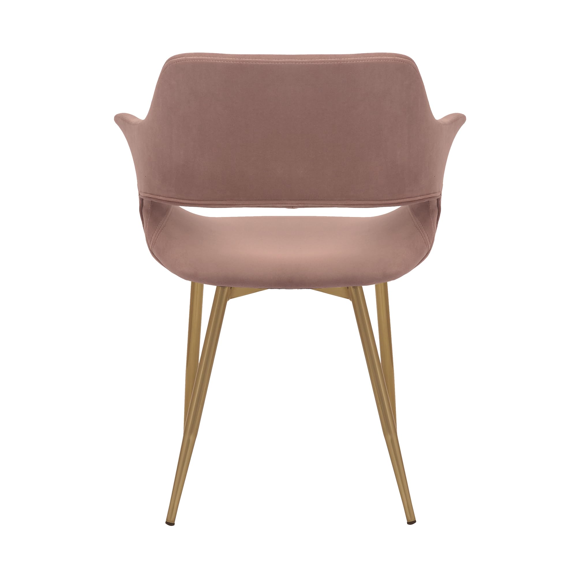 Armen Living Gigi Velvet Dining Chairs with Metal Legs - Set of 2, 19