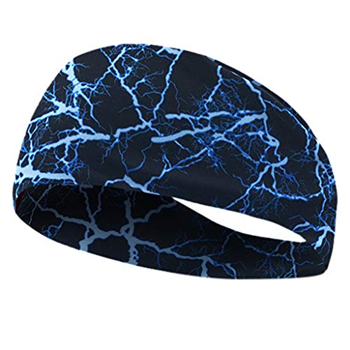 Elastic Headband for Women & Men - Soft Sweat Absorbent Sports Headband for Running, Yoga, Fitness & Washing Face - Non-Slip Hair Band for Workouts & Daily Use
