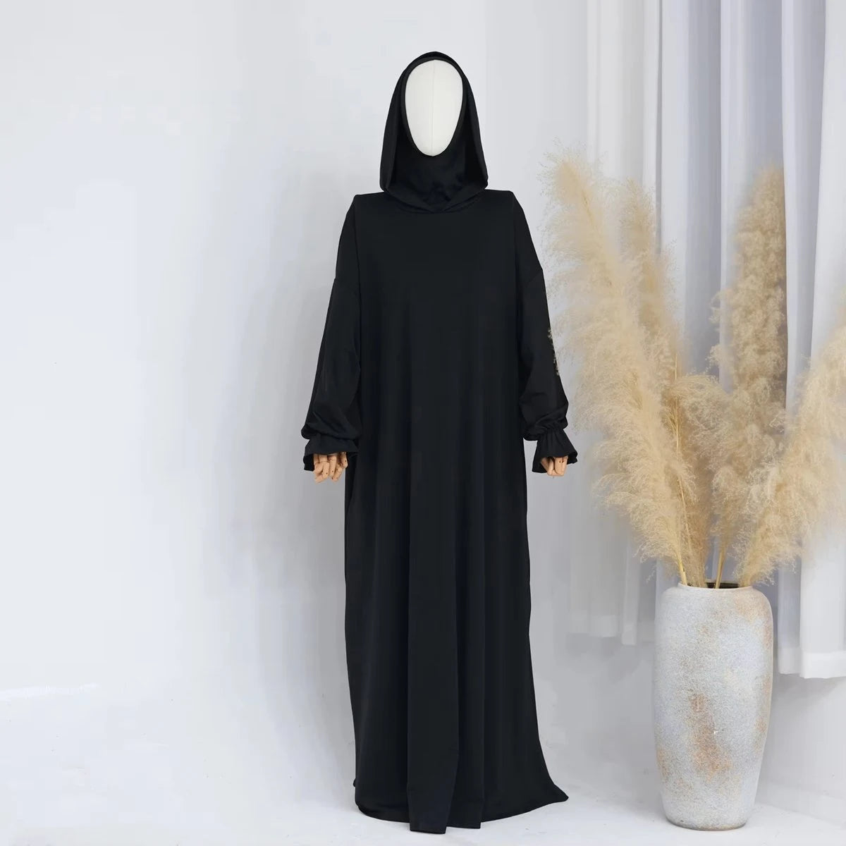 Halal Prayer Dress Hooded Jilbab Abaya for Women - Modest Islamic Clothing #25958 | Perfect for Prayer, Mosque & Everyday Wear