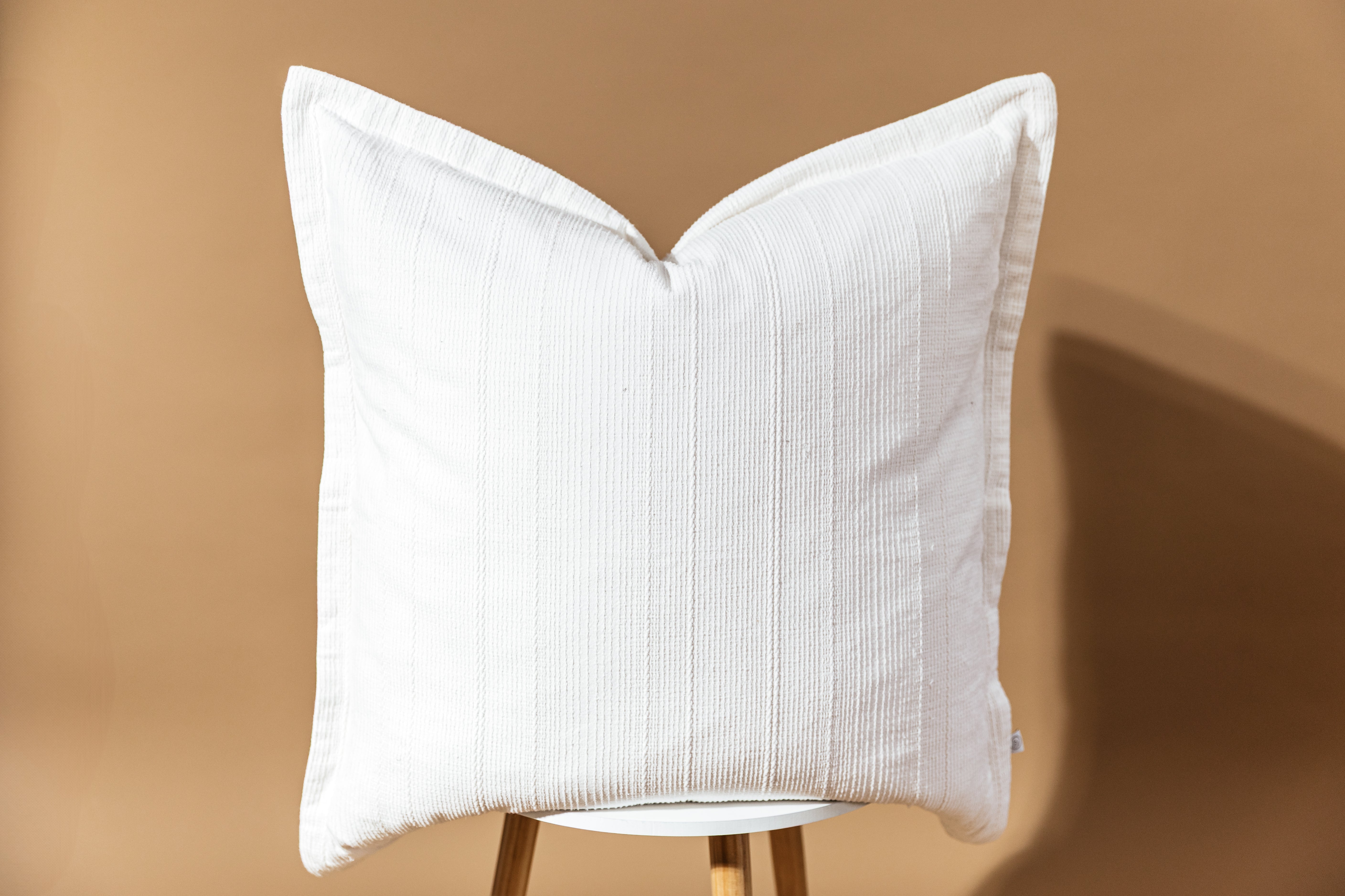 Blakely XL Euro Pillow Cover - 20x20 Inches, Soft & Breathable Cotton, Zipper Closure - Perfect for Bedroom, Living Room, and Sofa Decor