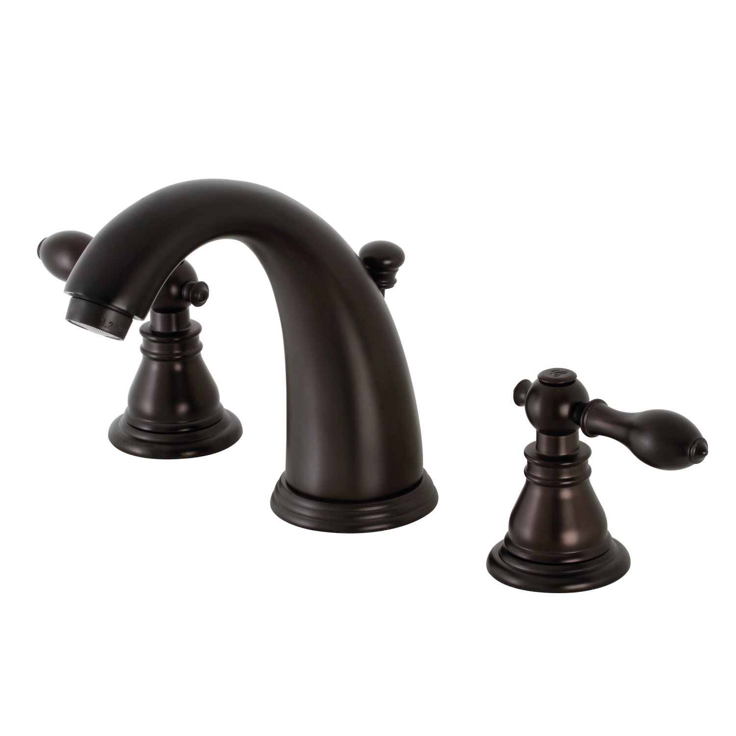 American Classic KB985ACL Oil Rubbed Bronze Widespread Bathroom Faucet - 2 Handle 3 Hole Deck Mount with Pop Up Drain - Perfect for Modern Bathroom Vanities and Powder Rooms