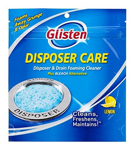Glisten DP06N-PB Foaming Garbage Disposal Cleaner - 4.9oz (48 Packets) | Powerful Disposer Cleanser for Complete Cleaning | Eliminates Odors & Removes Buildup | Ideal for Kitchen Sink Maintenance & Dishwasher Drain Care