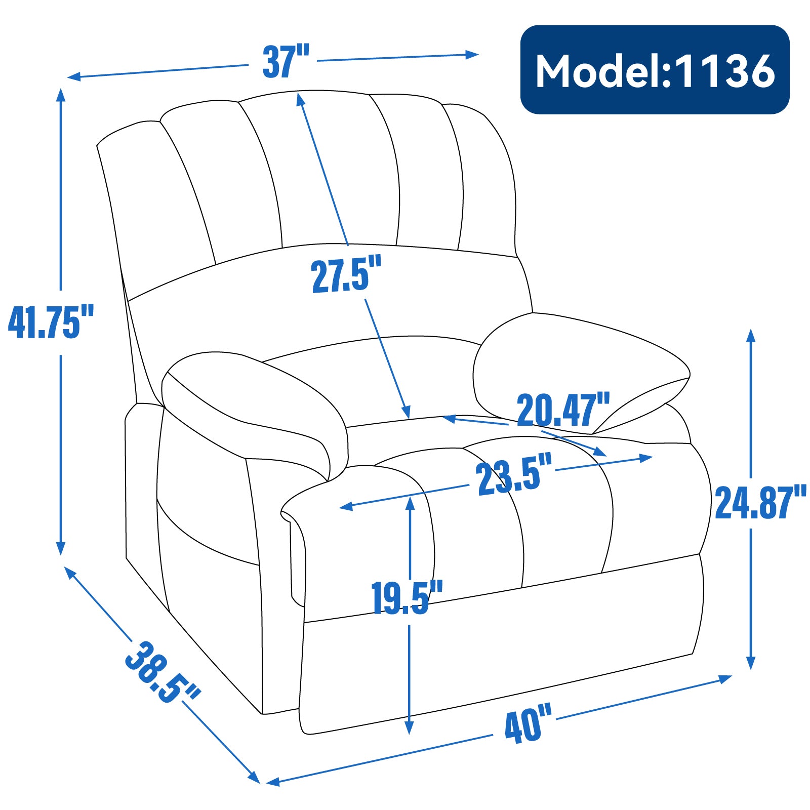 Extra Wide 23-Inch High Back Large Beige Chenille Power Lift Recliner Chair with 8-Point Vibration Massage & Lumbar Heating - Perfect for Living Room, Home Theater & Elderly Comfort