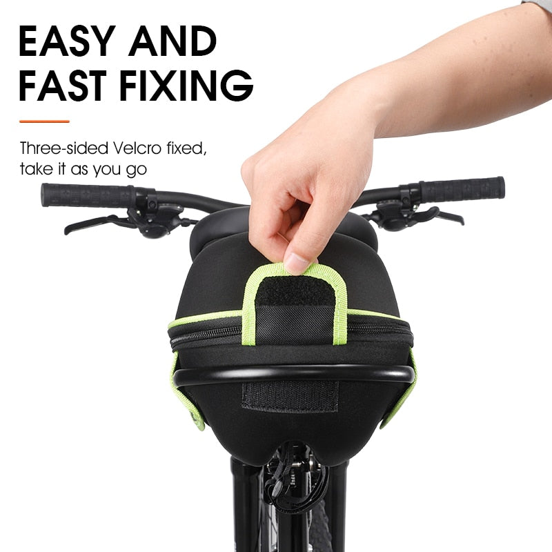 Waterproof Quick Release Bike Rear Rack Bag with Rain Cover - Durable Bicycle Trunk Bag for MTB, Cruisers & Cycling Travel - Perfect for Commuting, Adventure Tours & Outdoor Camping