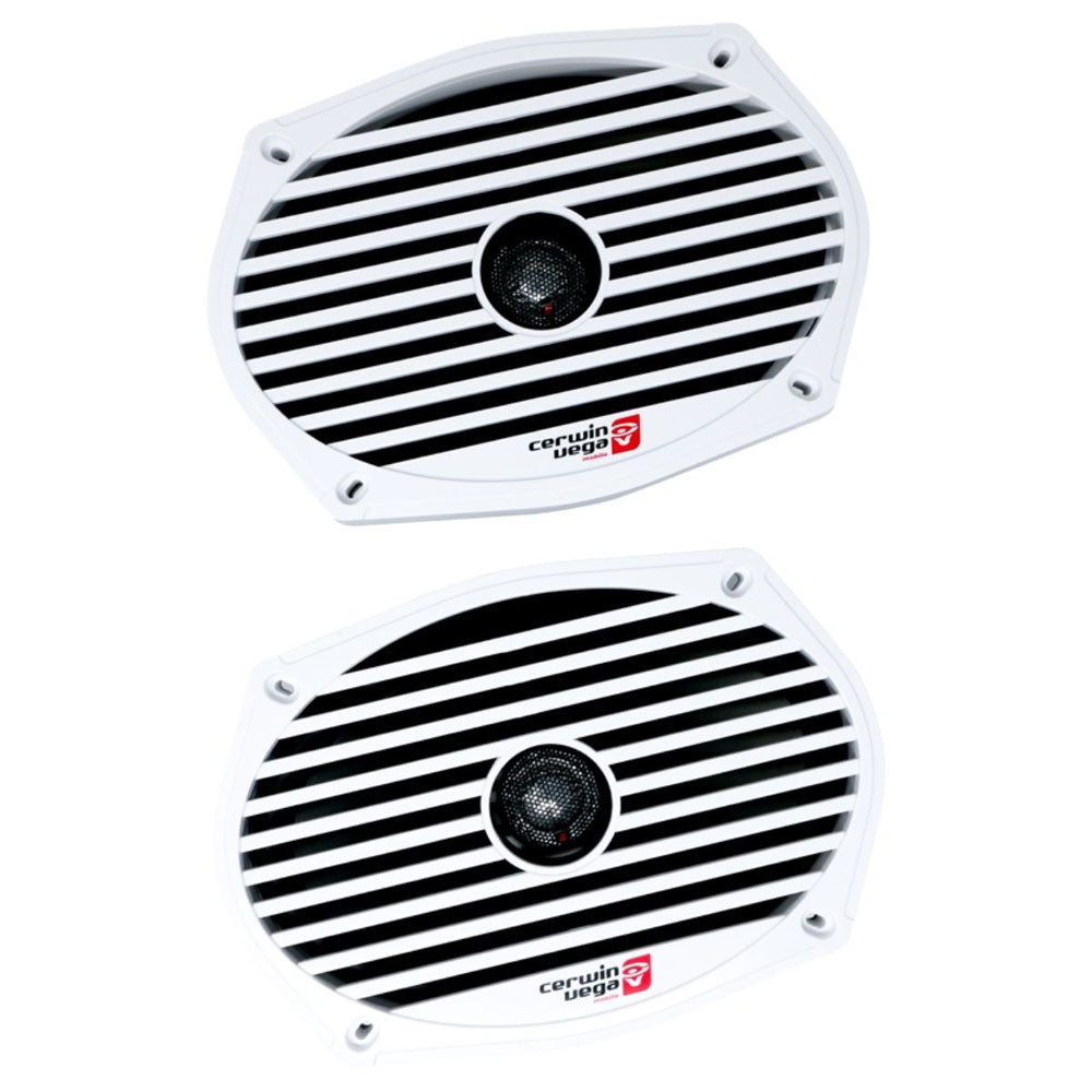 Cerwin Vega ST69CX Stroker Marine Series 6X9 2-Way Coaxial Speakers - Waterproof Boat Audio for Marine & Outdoor Use