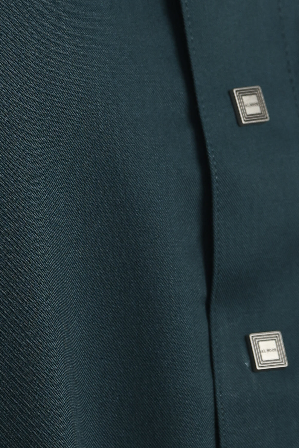 Premium J1517 Mineral Green Saudi Collar Thobe for Men - Traditional Arabic Islamic Robe - Perfect for Eid, Weddings & Special Occasions