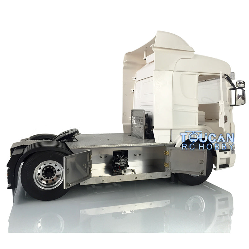 1/14 LESU Metal 4x4 Chassis Highline Cabin RC Tractor Truck Simulation Vehicle - Unassembled DIY Hobby Model with Light ESC Servo Motor for Off-Road Adventure & Collection Display