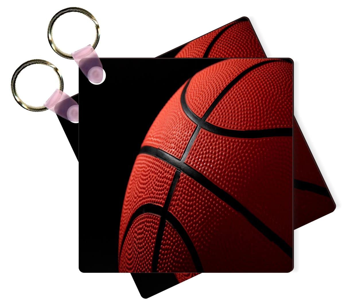 Orange Basketball Keychains - 2.25