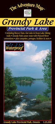 Chrismar Grundy Lake Area Map - Detailed Topographic Hiking & Fishing Map for Outdoor Adventures