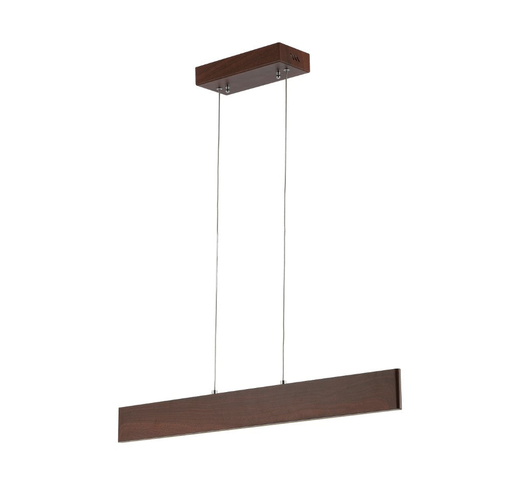Dimmable Adjustable LED Linear Pendant Light - Modern Metal Fixture for Kitchen Island, Dining Room & Office Lighting | Energy Efficient Integrated LED
