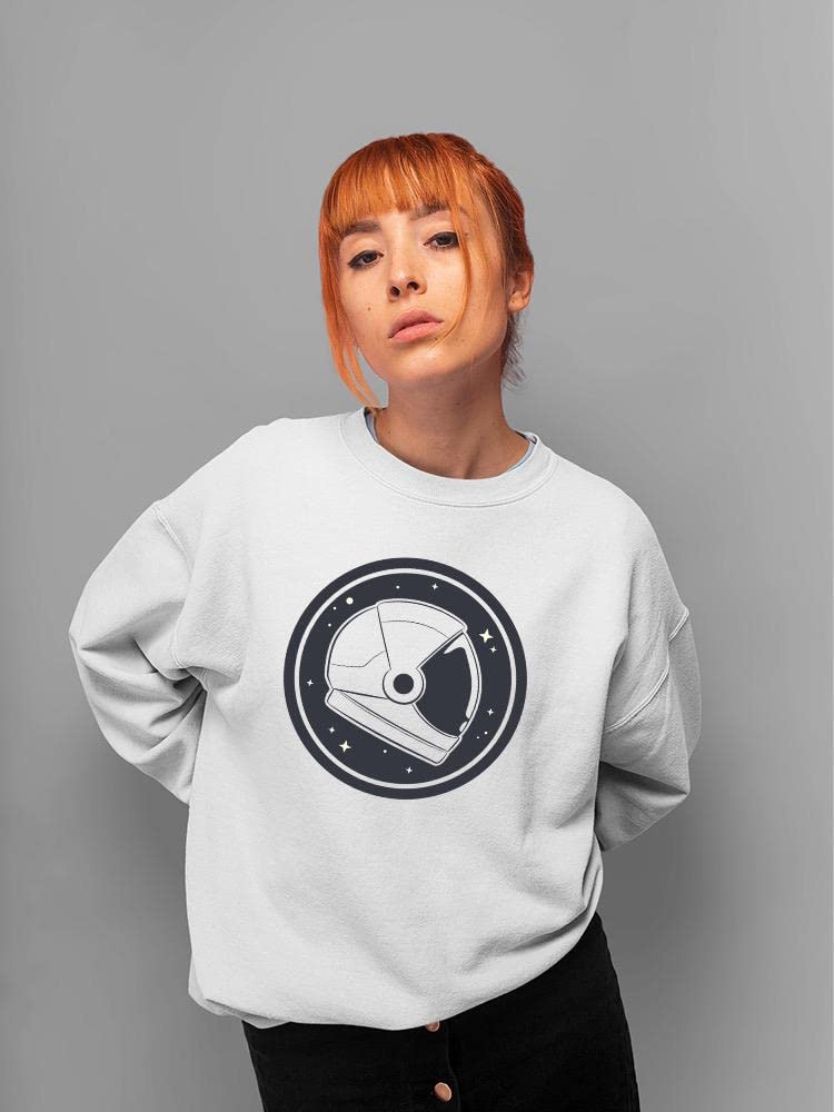 Astronaut Helmet Sweatshirt for Women - Space Themed Pullover Hoodie - SmartPrintsInk Designs - Perfect for Cosplay, Space Enthusiasts & Casual Wear