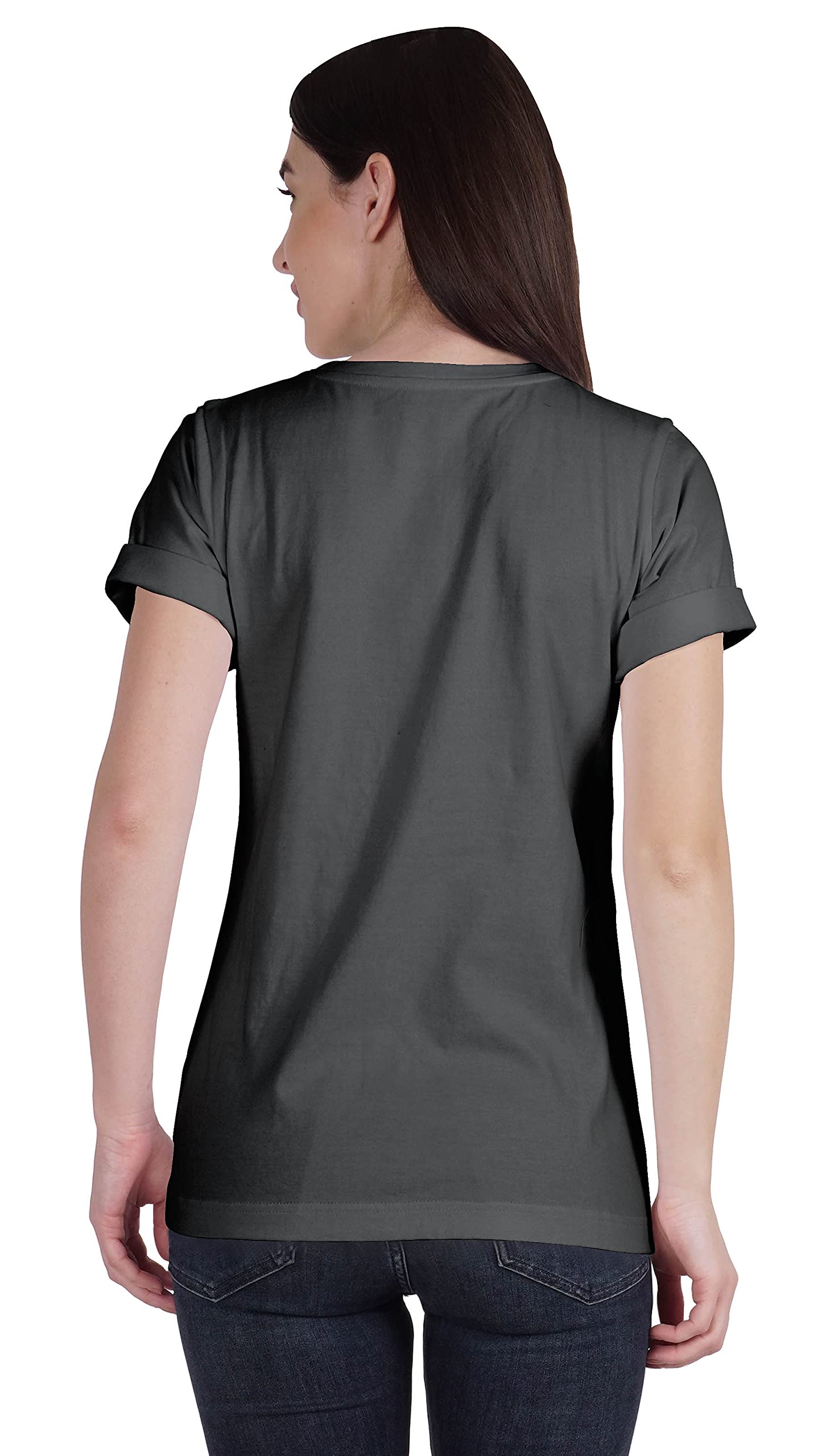 Vaccinated Pro Vaccine Crew Neck Cotton T-Shirt for Women - Comfortable Casual Tee for Everyday Wear, Protest Rallies & Pride Events