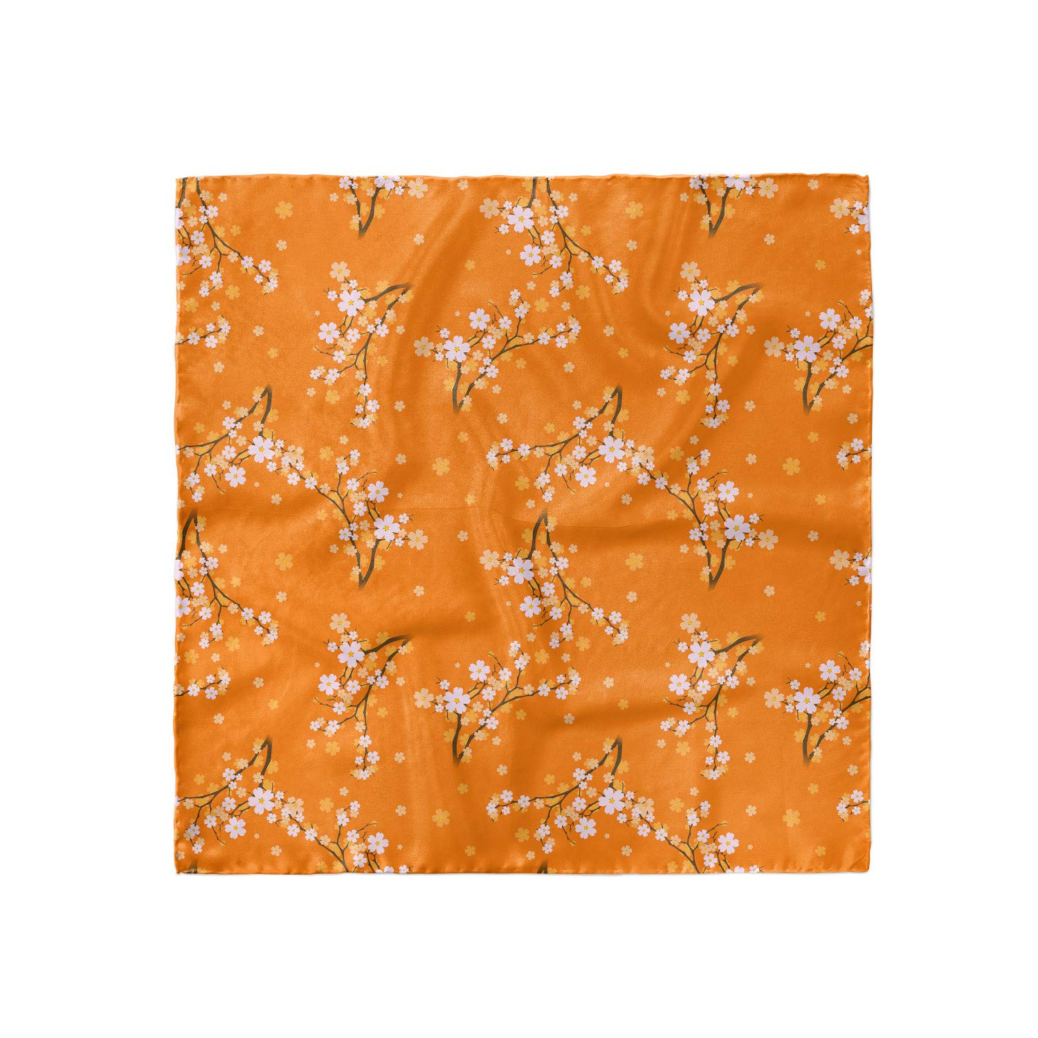 Ambesonne Floral Headscarf - Cherry Blossom Print Hijab Scarf for Women, Lightweight Fashion Hair Wrap, Perfect for Spring Outfits & Special Occasions