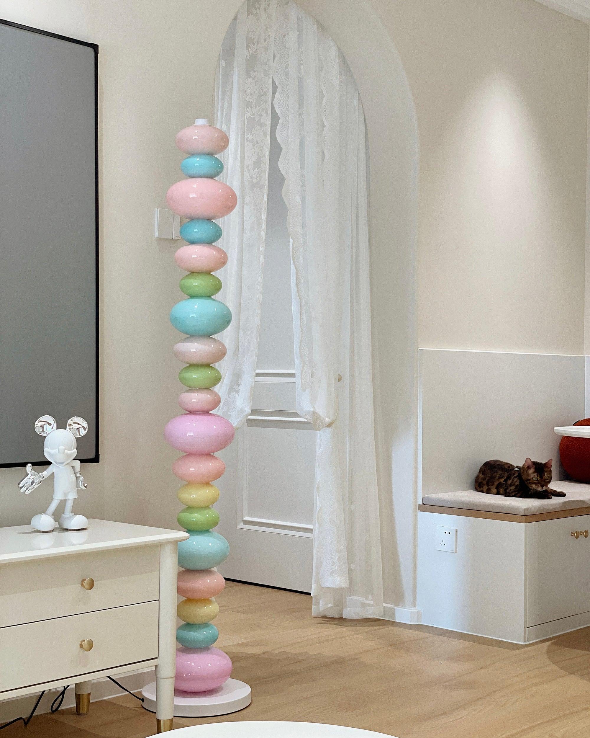 Modern LED Candy Floor Lamp - Adjustable Brightness for Living Room, Bedroom & Office - Stylish Home Decor Lighting for Relaxation & Ambiance