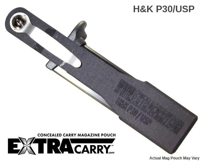 HK P30 & USP 9mm 10-Round Magazine Pouch - Tactical Pistol Magazine Holder for Shooting Range, Hunting & Concealed Carry