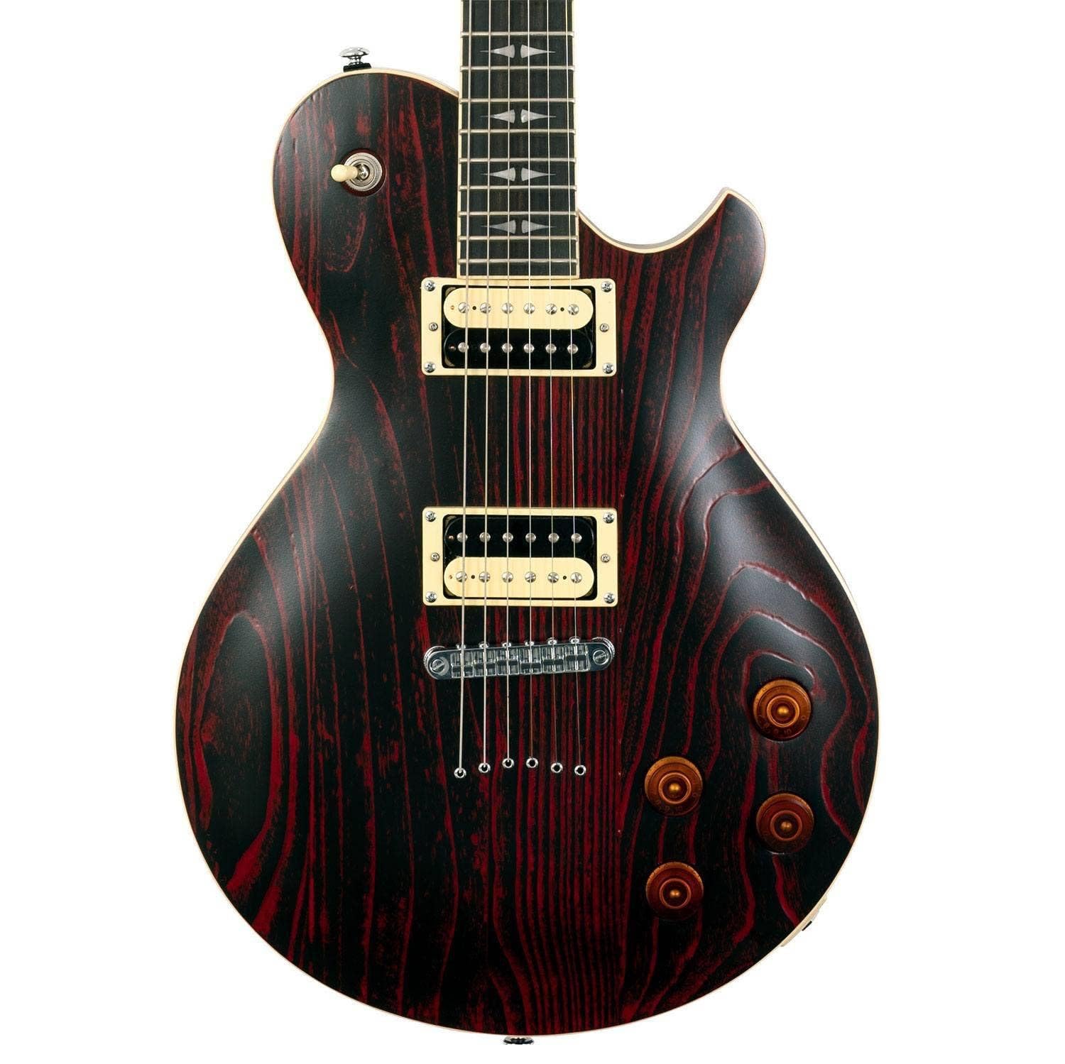 Patriot Decree OP Electric Guitar - Red Solid Body with Humbucker Pickups for Rock, Blues & Metal | Perfect for Stage Performances & Home Practice