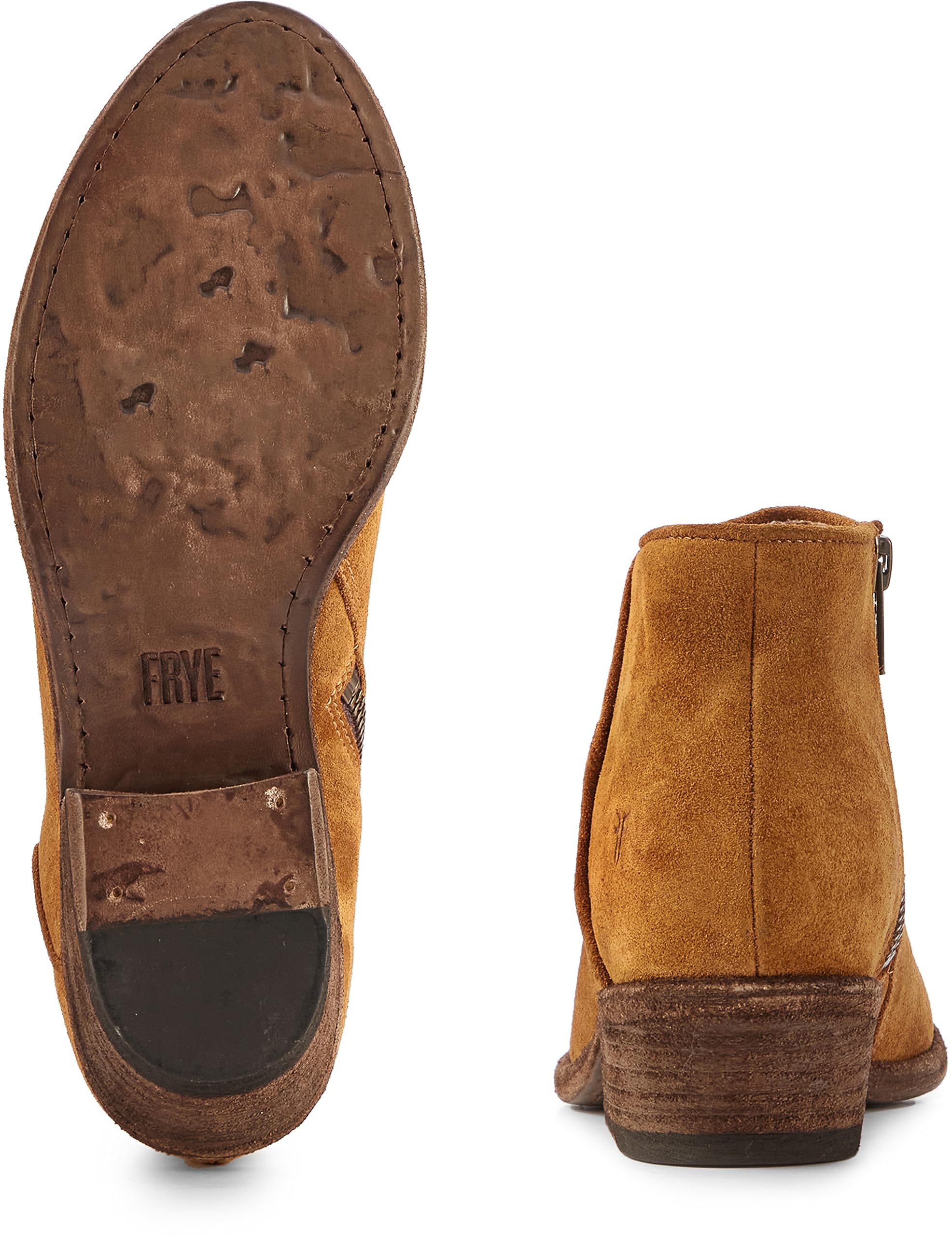 Frye Carson Piping Booties for Women - Soft Full-Grain Leather Western Ankle Boots with Signature Piping Detail & Leather Lining - 4