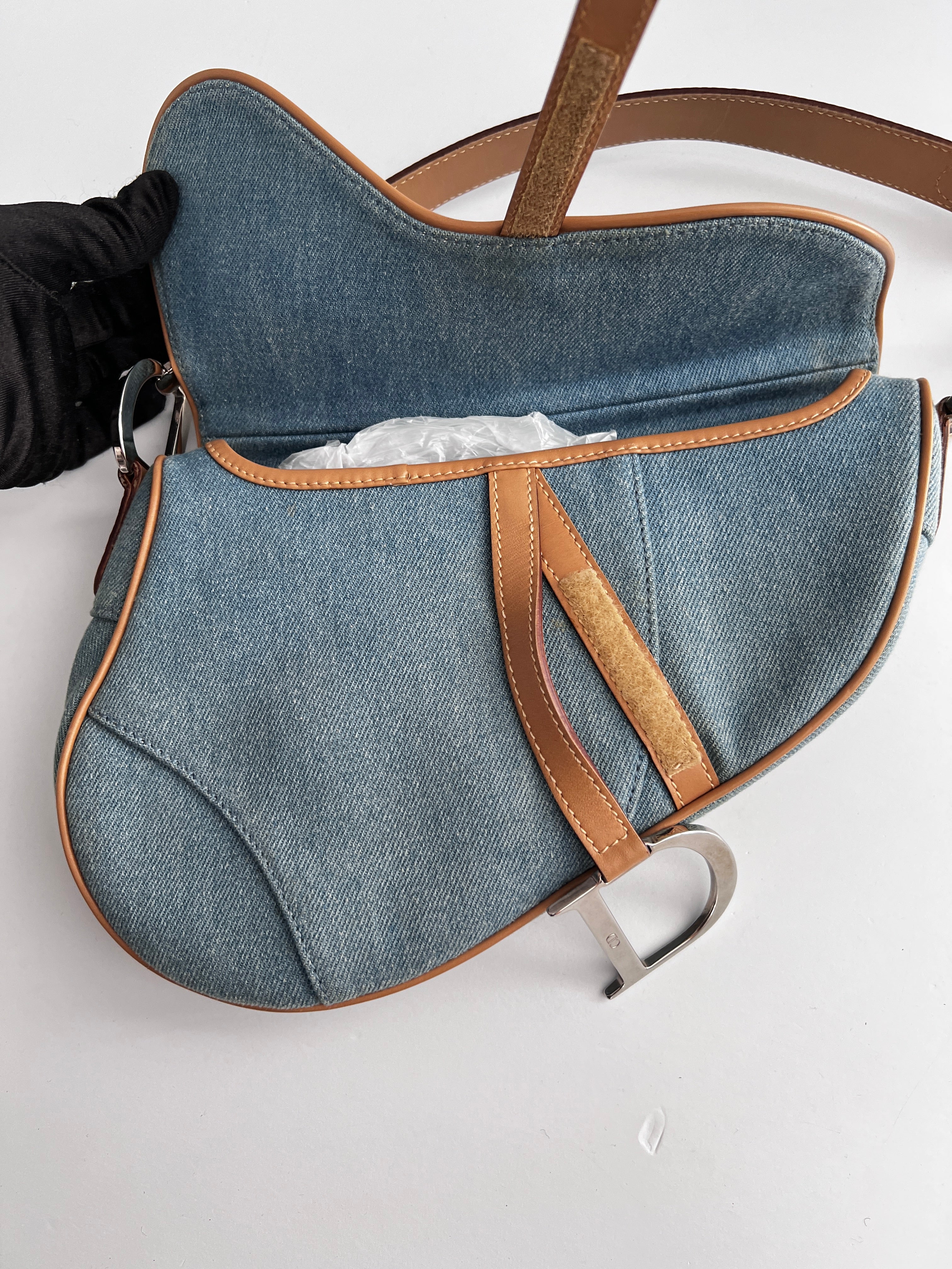 Dior Denim Saddle Bag - Luxury Designer Handbag for Women | Fashion Shoulder Bag & Crossbody Purse | Perfect for Parties, Dating & Everyday Use