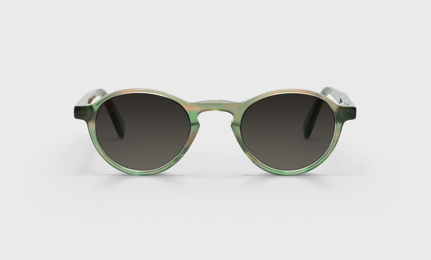 Board Stiff Narrow Color 17 Olive Green Demi Front and Temples - Stylish Eyeglass Frames for Work, Reading & Everyday Wear