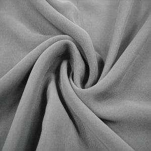 150cm Wide Slate Chiffon Fabric - Soft & Flowy Material for Dresses, Scarves, and Home Decor