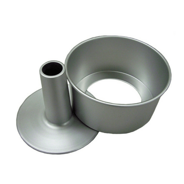 Premium EBM Aluminum Chiffon Cake Pan with Removable Bottom - Perfect for Baking Fluffy Cakes, Angel Food Cakes & Sponge Cakes at Home