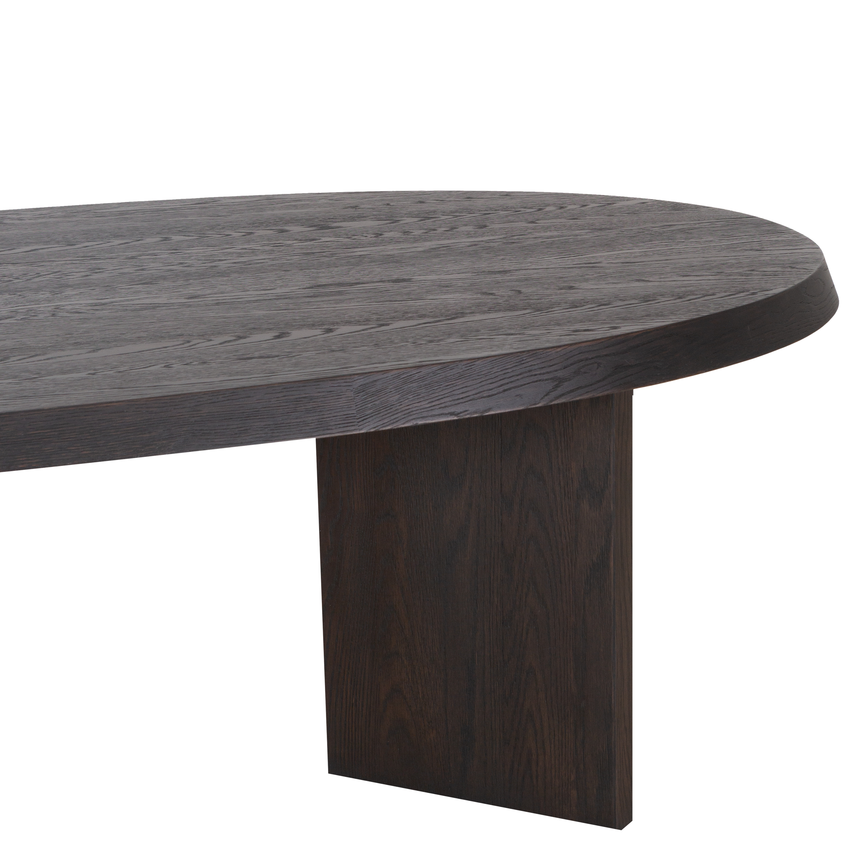 Modern Ellipse Dining Table - Elegant Oval Shape for Small Spaces - Perfect for Breakfast Nook, Apartment Dining & Cozy Kitchen Gatherings