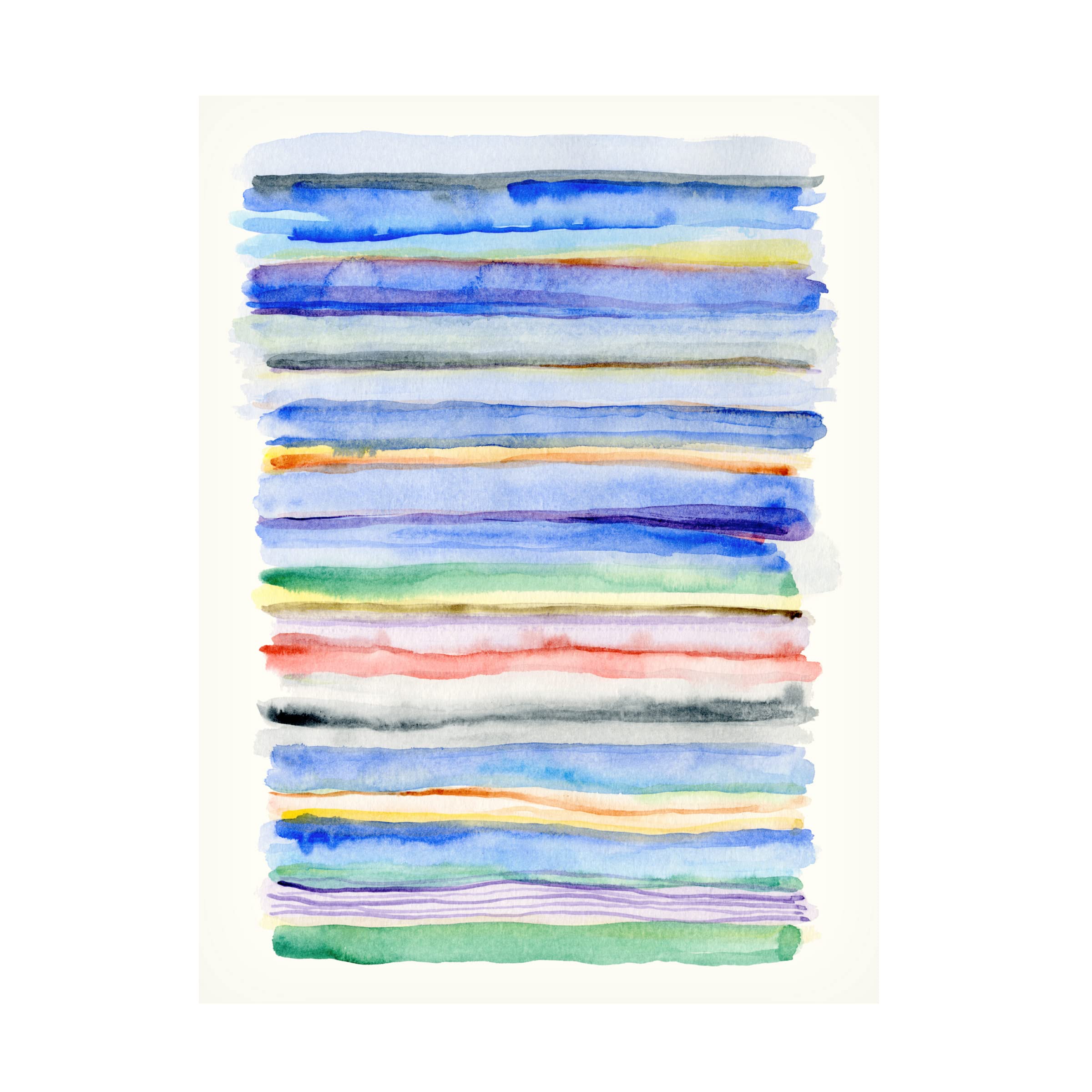 Nikki Galapon Watercolor Gradation Canvas Art Print - Modern Abstract Wall Decor for Living Room, Bedroom & Office - Trademark Fine Art Collection