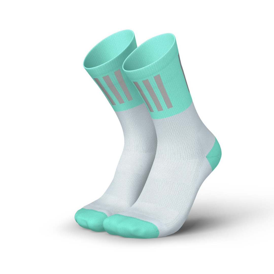 Incylence High Viz V3 Running Socks - Reflective & Breathable Performance Socks for Marathon, Trail Running & Night Jogging - Stay Visible & Comfortable During Outdoor Workouts