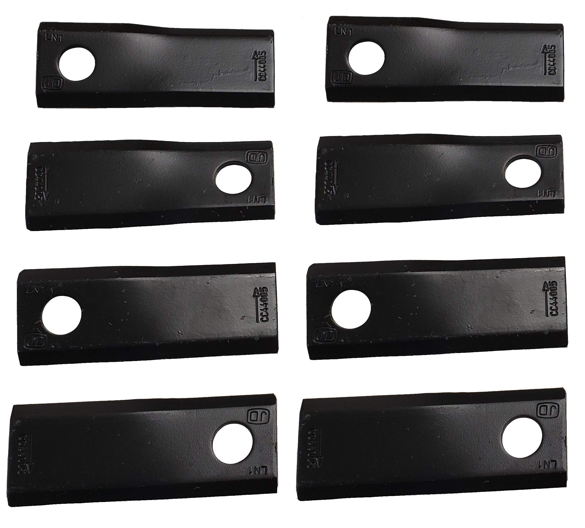 Original John Deere CC44005 Replacement Knives (8-Pack) - Compatible with Lawn Mowers & Tractors - Perfect for Grass Cutting & Yard Maintenance