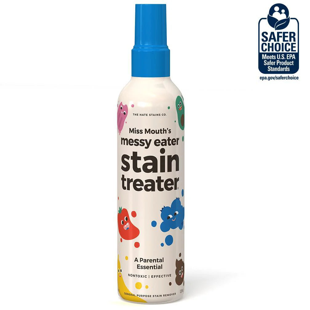 Miss Mouth's Messy Eater Stain Remover for Baby Clothes - 4oz Stain Treatment Spray | Removes Food, Juice & Grass Stains | Perfect for On-the-Go Parents & Daycare Essentials