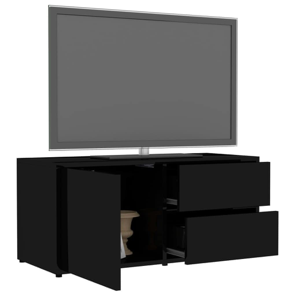 EBTOOLS TV Stand with Storage - 80 x 34 x 36 cm Modern TV Cabinet, Entertainment Center Console for Living Room & Bedroom - Perfect for Organizing Media, Gaming Consoles & Home Decor