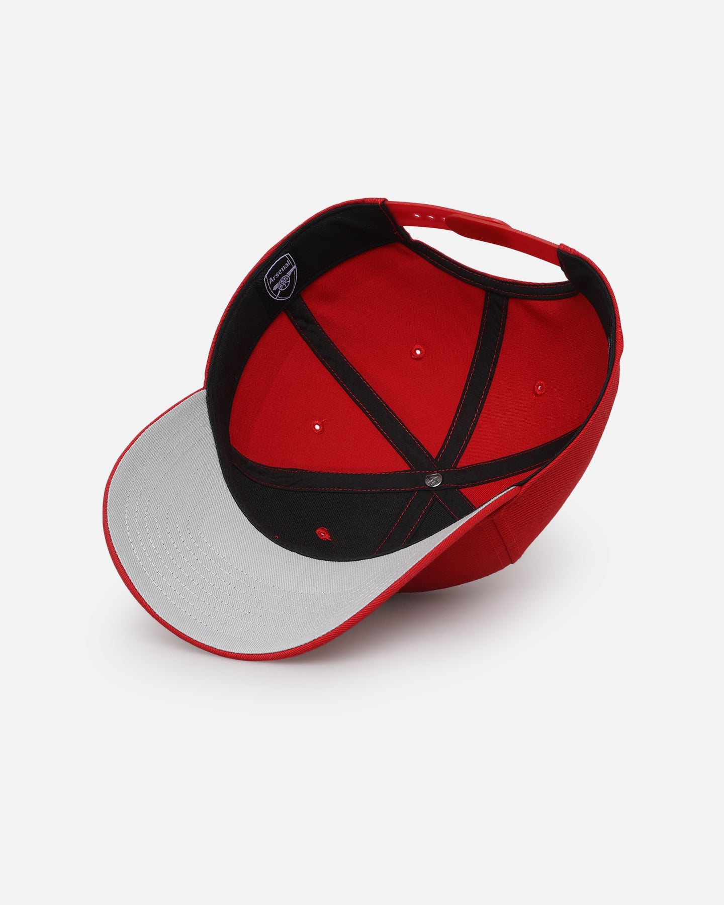 47 Brand Arsenal Red Raised MVP Snapback Hat - Adjustable Baseball Cap for Men & Women - Perfect for Sports Fans, Game Day & Streetwear Fashion