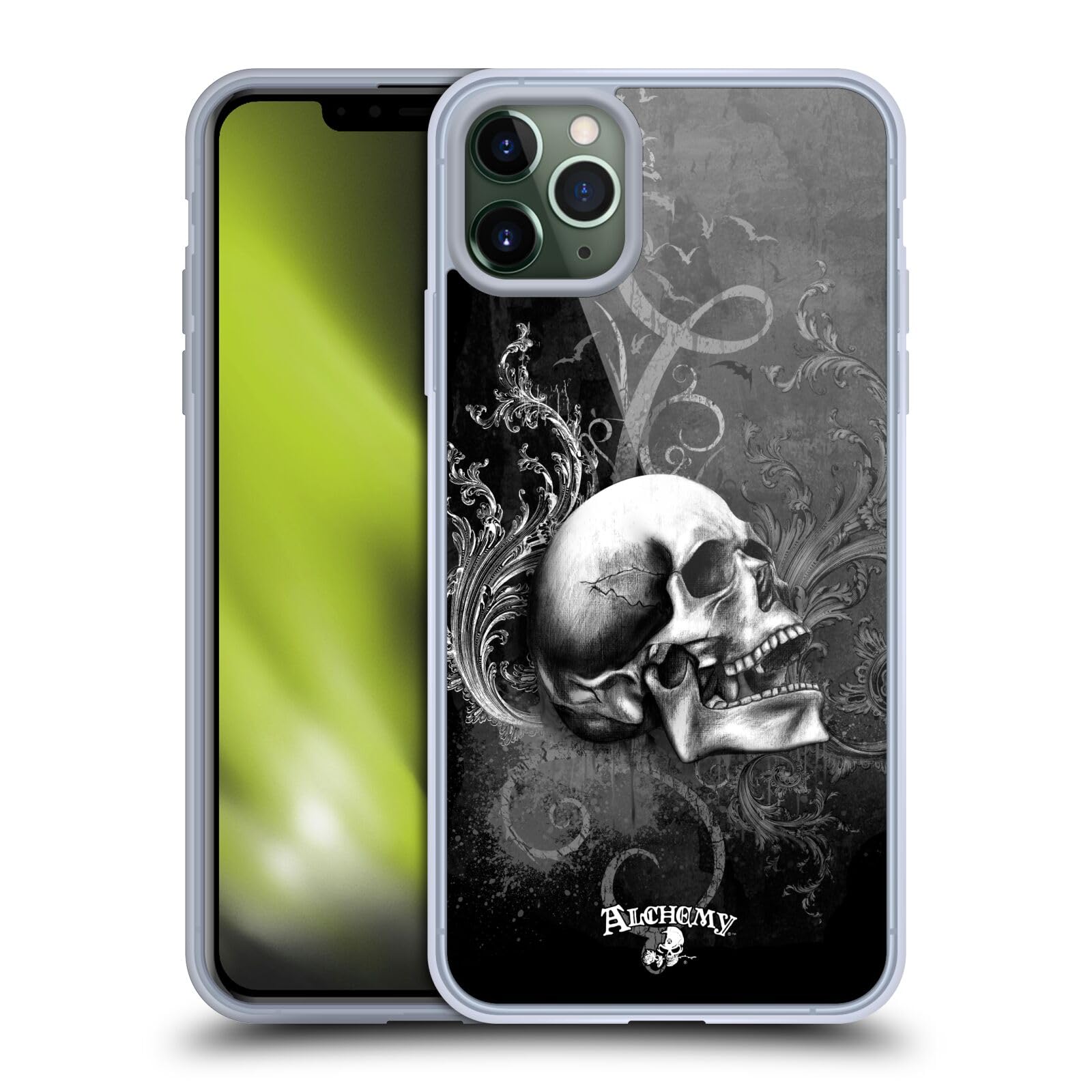 Alchemy Gothic De Profundis Skull Soft Gel Phone Case for Apple iPhone 11 Pro Max - Officially Licensed Gothic Art Design - Perfect for Halloween, Gothic Fashion & Alternative Lifestyle
