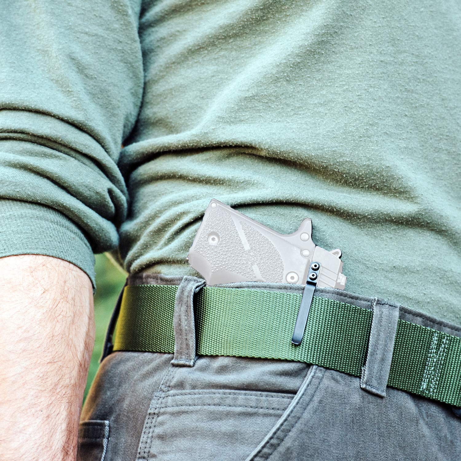 ClipDraw Gun Clip - Low Profile Slim Concealed Carry Holster for Pistols | Easy Installation | Made in USA | Perfect for Everyday Carry, Home Defense & Outdoor Activities