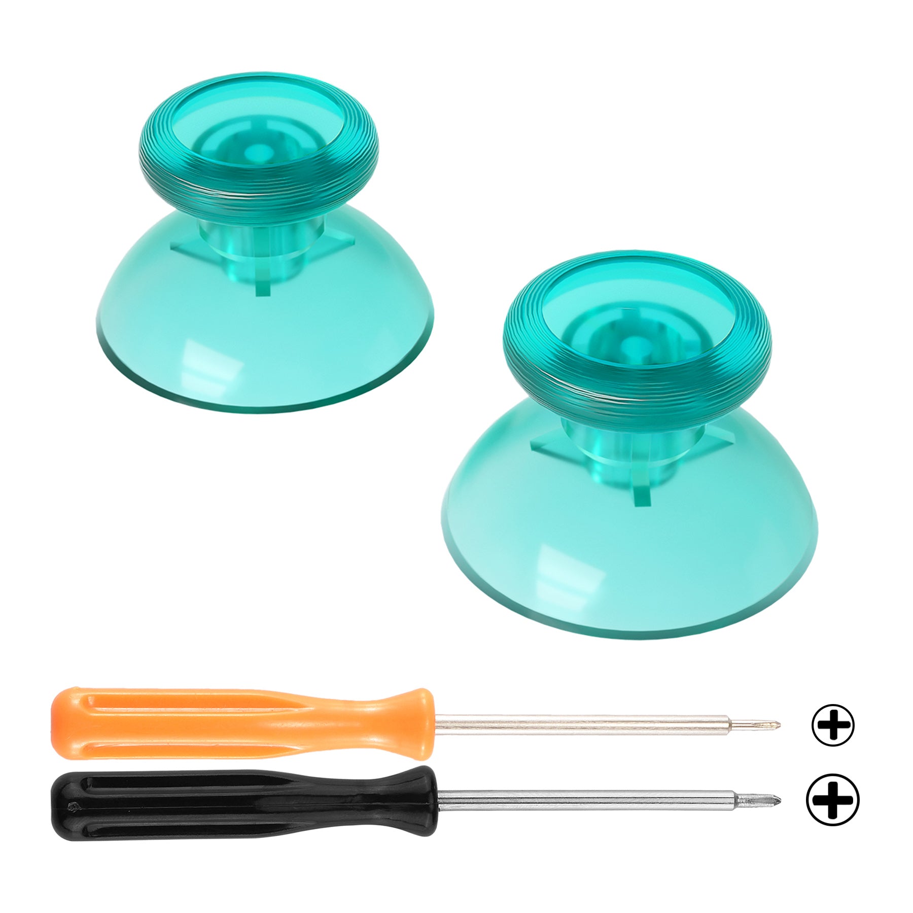 eXtremeRate Emerald Green 3D Replacement Joystick Thumbsticks for Nintendo Switch Pro Controller - Analog Thumb Sticks with Phillips Screwdriver Included (KRM550) - Perfect for Gaming, Repair & Controller Customization