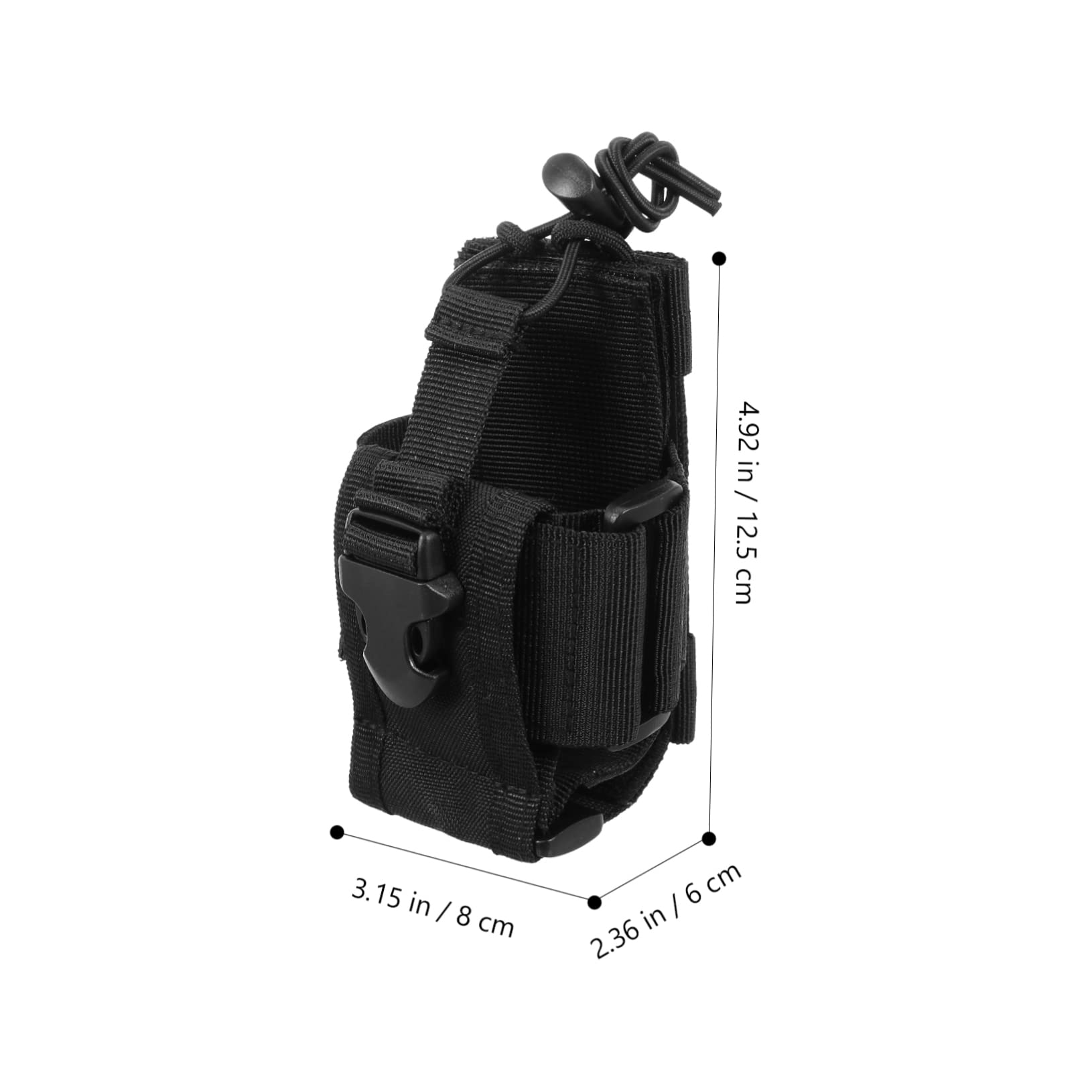 HOMSFOU Waterproof Walkie Talkie Case with Zipper - Adjustable Radio Pouch Bag for Outdoor Activities, Hiking, Camping & Sports